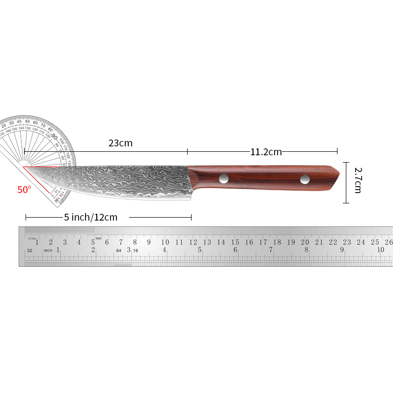 Damascus steel knife M9 - Image 3