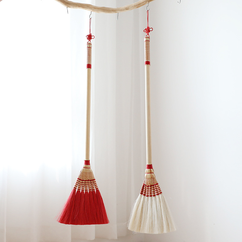 Handmade linen broom J4 - Image 2